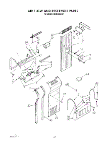 15 - Air Flow And Reservoir parts for Kitchenaid Refrigerator KSSS36DAX01 from AppliancePartsPros.com