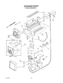16 - Icemaker, Lit / Optional parts for Kitchenaid Refrigerator KSSS36DAX01 from AppliancePartsPros.com