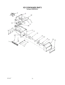 17 - Ice Container parts for Kitchenaid Refrigerator KSSS36DAX01 from AppliancePartsPros.com