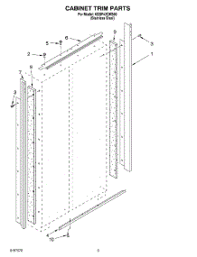02 - Cabinet Trim parts for Kitchenaid Refrigerator KSSP42QKS00 from AppliancePartsPros.com