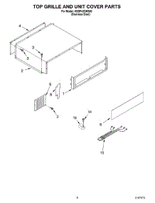 06 - Top Grille And Unit Cover parts for Kitchenaid Refrigerator KSSP42QKS00 from AppliancePartsPros.com
