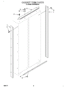 02 - Cabinet Trim parts for Kitchenaid Refrigerator KSSS48QDX02 from AppliancePartsPros.com
