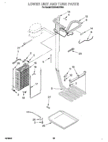 15 - Lower Unit And Tube parts for Kitchenaid Refrigerator KSSS48QDW00 from AppliancePartsPros.com