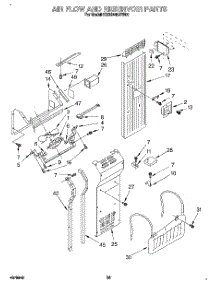 16 - Air Flow And Reservoir parts for Kitchenaid Refrigerator KSSS48QDW00 from AppliancePartsPros.com