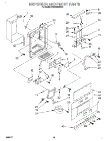 13 - Dispenser And Front parts for Kitchenaid Refrigerator KSSS48QDX02 from AppliancePartsPros.com