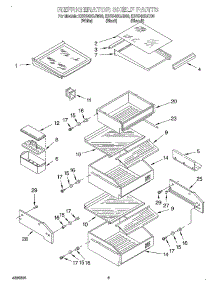 07 - Refrigerator Shelf parts for Kitchenaid Refrigerator KSSS48QJW00 from AppliancePartsPros.com