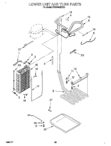 15 - Lower Unit And Tube parts for Kitchenaid Refrigerator KSSS48QDX02 from AppliancePartsPros.com