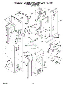 08 - Freezer Liner And Air Flow Parts parts for Kitchenaid Refrigerator KSSP42QMS02 from AppliancePartsPros.com