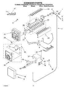 13 - Icemaker Parts parts for Kitchenaid Refrigerator KSSS36FKX02 from AppliancePartsPros.com