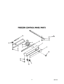 06 - Freezer Control Panel parts for Kitchenaid Refrigerator KSSS36DAX00 from AppliancePartsPros.com