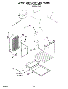 14 - Lower Unit And Tube Parts parts for Kitchenaid Refrigerator KSSP42QMS02 from AppliancePartsPros.com