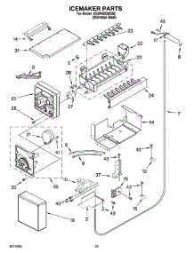 15 - Icemaker Parts parts for Kitchenaid Refrigerator KSSP42QMS02 from AppliancePartsPros.com