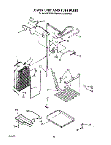 15 - Lower Unit And Tube parts for Kitchenaid Refrigerator KSSS36DAX00 from AppliancePartsPros.com