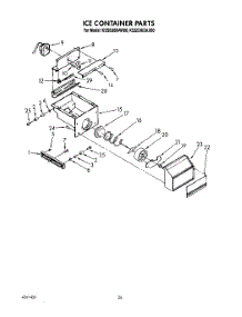 18 - Ice Container parts for Kitchenaid Refrigerator KSSS36DAX00 from AppliancePartsPros.com