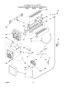 12 - Ice Maker, Optional parts for Kitchenaid Refrigerator KSFS25FJBT01 from AppliancePartsPros.com