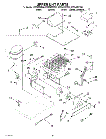11 - Upper Unit parts for Kitchenaid Refrigerator KSSS42FKB00 from AppliancePartsPros.com