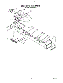 06 - Ice Container parts for Kitchenaid Refrigerator KSSS42DWX01 from AppliancePartsPros.com