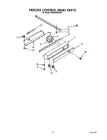 08 - Freezer Control Panel parts for Kitchenaid Refrigerator KSSS42DWX01 from AppliancePartsPros.com