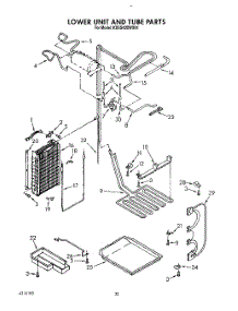 15 - Lower Unit And Tube parts for Kitchenaid Refrigerator KSSS42DWX01 from AppliancePartsPros.com
