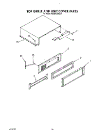 18 - Top Grille And Unit Cover parts for Kitchenaid Refrigerator KSSS42DWX01 from AppliancePartsPros.com