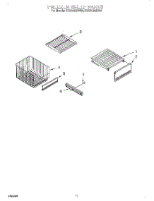 08 - Freezer Shelf parts for Kitchenaid Refrigerator KSSS42QDX04 from AppliancePartsPros.com