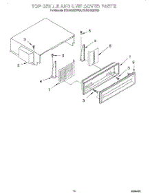 09 - Top Grille And Unit Cover parts for Kitchenaid Refrigerator KSSS42QDX04 from AppliancePartsPros.com