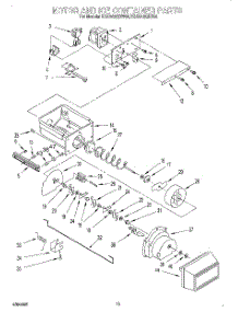 10 - Motor And Ice Container parts for Kitchenaid Refrigerator KSSS42QDX04 from AppliancePartsPros.com