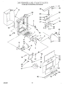 13 - Dispenser And Front parts for Kitchenaid Refrigerator KSSS42QDX04 from AppliancePartsPros.com