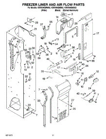 08 - Freezer Liner And Air Flow Parts parts for Kitchenaid Refrigerator KSSS36QMX02 from AppliancePartsPros.com