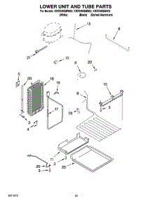 14 - Lower Unit And Tube Parts parts for Kitchenaid Refrigerator KSSS36QMX02 from AppliancePartsPros.com