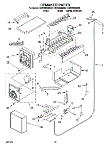 15 - Icemaker Parts parts for Kitchenaid Refrigerator KSSS36QMX02 from AppliancePartsPros.com
