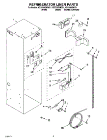 04 - Refrigerator Liner Parts parts for Kitchenaid Refrigerator KSSS36QMB01 from AppliancePartsPros.com