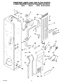 08 - Freezer Liner And Air Flow parts for Kitchenaid Refrigerator KSSS42QKT00 from AppliancePartsPros.com