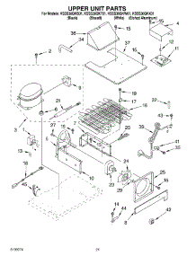 13 - Upper Unit parts for Kitchenaid Refrigerator KSSS36QKW01 from AppliancePartsPros.com
