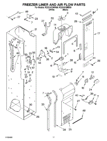 08 - Freezer Liner And Air Flow Parts parts for Kitchenaid Refrigerator KSSO42QMB00 from AppliancePartsPros.com