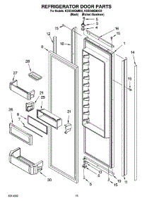 10 - Refrigerator Door Parts parts for Kitchenaid Refrigerator KSSO48QMB02 from AppliancePartsPros.com