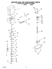 09 - Motor And Ice Container Parts parts for Kitchenaid Refrigerator KSSO42QMB00 from AppliancePartsPros.com