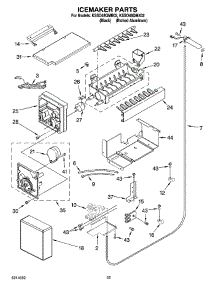 15 - Icemaker Parts parts for Kitchenaid Refrigerator KSSO48QMB02 from AppliancePartsPros.com