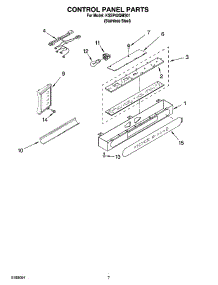 05 - Control Panel Parts parts for Kitchenaid Refrigerator KSSP42QMS01 from AppliancePartsPros.com