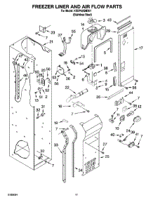 08 - Freezer Liner And Air Flow Parts parts for Kitchenaid Refrigerator KSSP42QMS01 from AppliancePartsPros.com