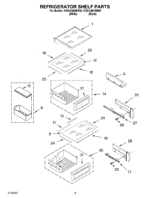 07 - Refrigerator Shelf Parts parts for Kitchenaid Refrigerator KSSO48QMW00 from AppliancePartsPros.com
