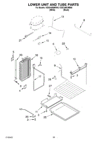 14 - Lower Unit And Tube Parts parts for Kitchenaid Refrigerator KSSO48QMW00 from AppliancePartsPros.com