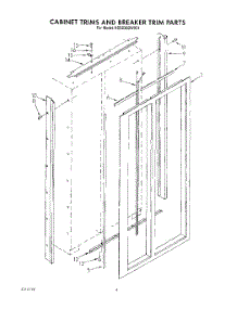 02 - Cabinet Trims And Breaker Trim parts for Kitchenaid Refrigerator KSSS36DWX01 from AppliancePartsPros.com