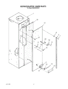 03 - Refrigerator Liner parts for Kitchenaid Refrigerator KSSS36DWX01 from AppliancePartsPros.com