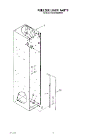 04 - Freezer Liner parts for Kitchenaid Refrigerator KSSS36DWX01 from AppliancePartsPros.com