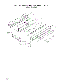 06 - Refrigerator Control Panel parts for Kitchenaid Refrigerator KSSS36DWX01 from AppliancePartsPros.com