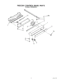 07 - Freezer Control Panel parts for Kitchenaid Refrigerator KSSS36DWX01 from AppliancePartsPros.com