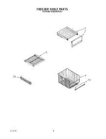 09 - Freezer Shelf parts for Kitchenaid Refrigerator KSSS36DWX01 from AppliancePartsPros.com