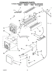 15 - Icemaker parts for Kitchenaid Refrigerator KSSS42QKX01 from AppliancePartsPros.com