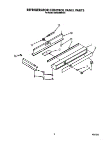 Refrigerator Control Panel parts for Kitchenaid Refrigerator KSSS36MWX01 from AppliancePartsPros.com
